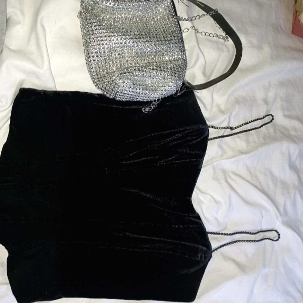 Dave & Johnny vintage corset top and matching bag